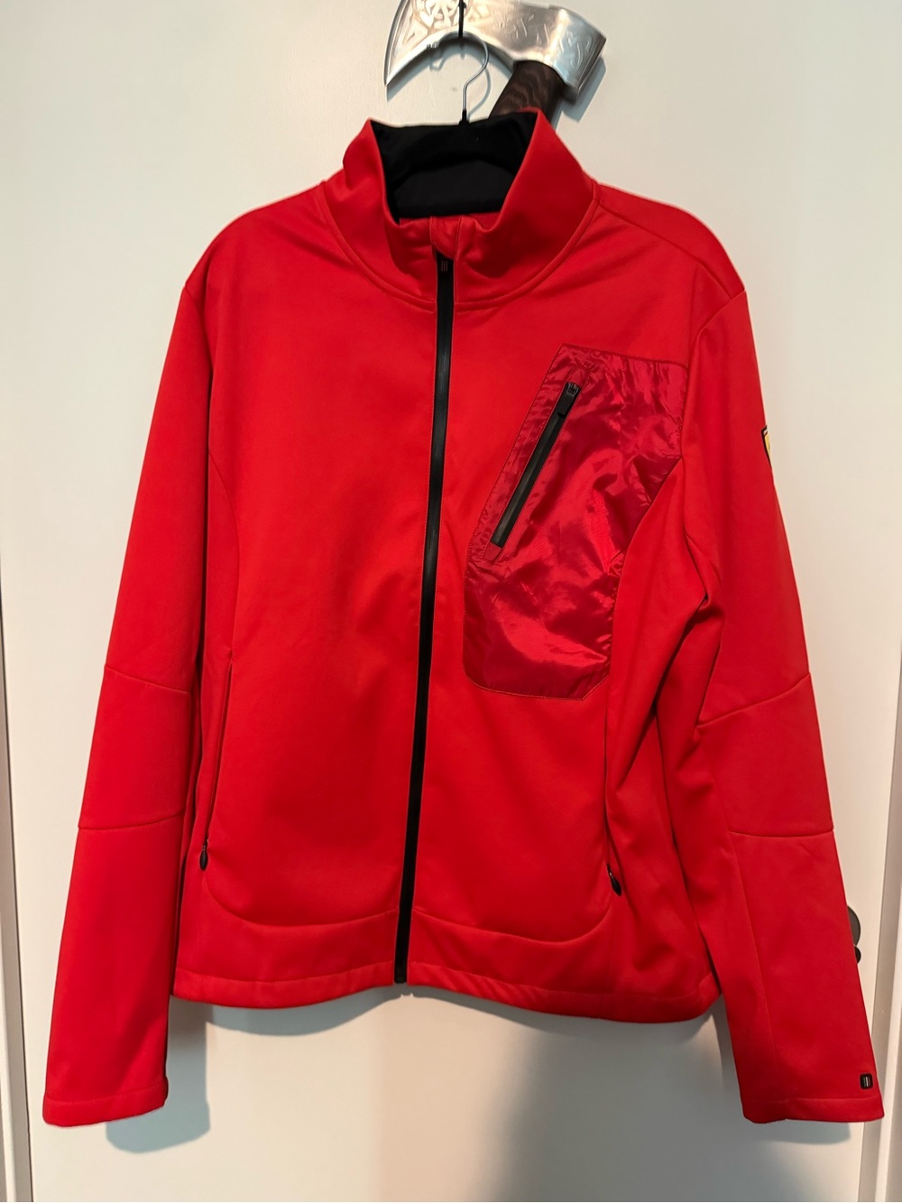Men's Red Zip-Up Ferrari Performance Jacket